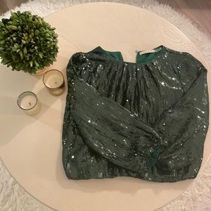 Sequined Alice + Olivia Blouse